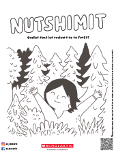 Nutshimit : Un bain de forêt - Feuille de coloriage - La forêt