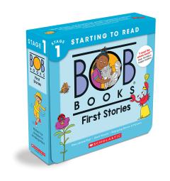 Bob Books - First Stories Box Set | Phonics, Ages 4 and up, Kindergarten (Stage 1: Starting to Read)