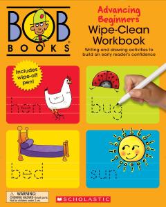 Bob Books - Wipe-Clean Workbook: Advancing Beginners | Phonics, Ages 4 and up, Kindergarten (Stage 2: Emerging Reader)