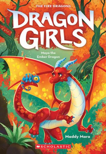 Book cover for Maya the Ember Dragon (Dragon Girls #18)