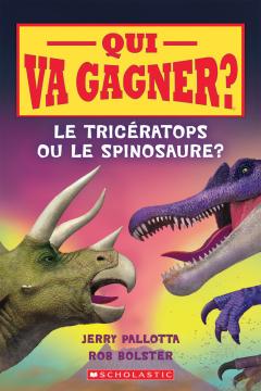 Qui va gagner? Le tricératops ou le spinosaure?