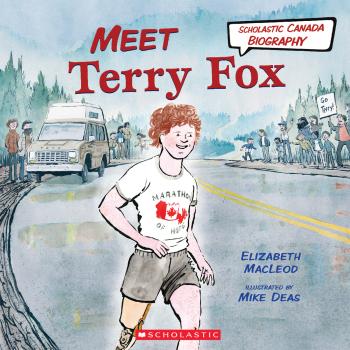 Book cover for Meet Terry Fox (Scholastic Canada Biography)