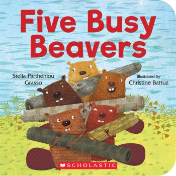 Book cover for Five Busy Beavers