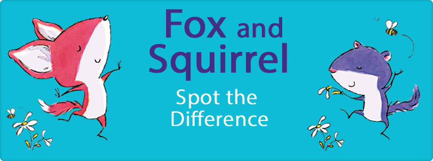 Fox and Squirrel Spot The Difference - Activity